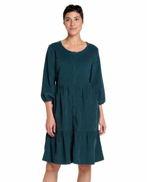 scouter cord tiered ls dress